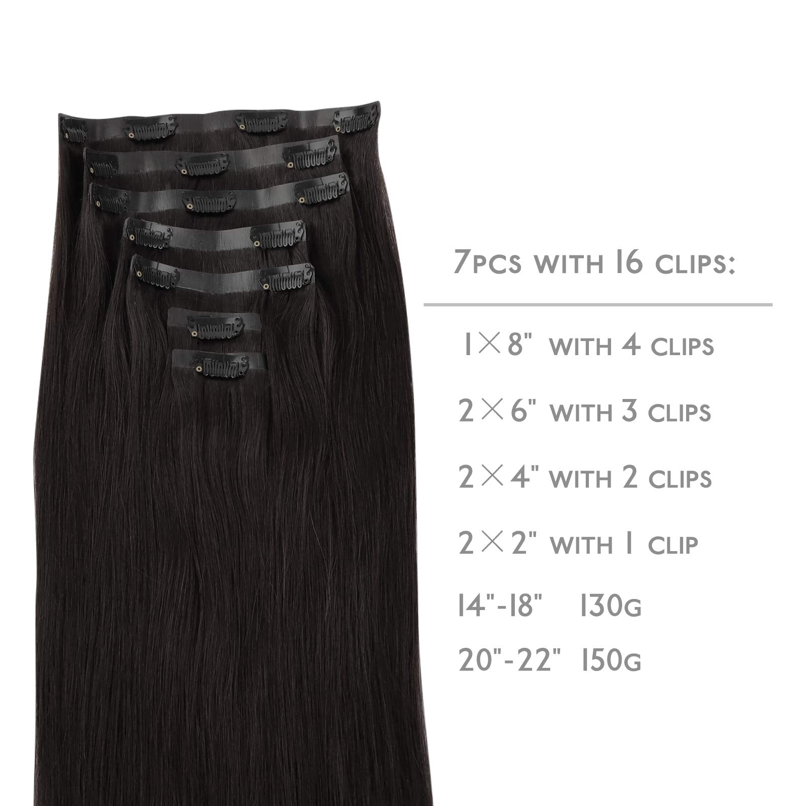 Wennalife back view of flat silicone-base hair wefts for comfortable wear