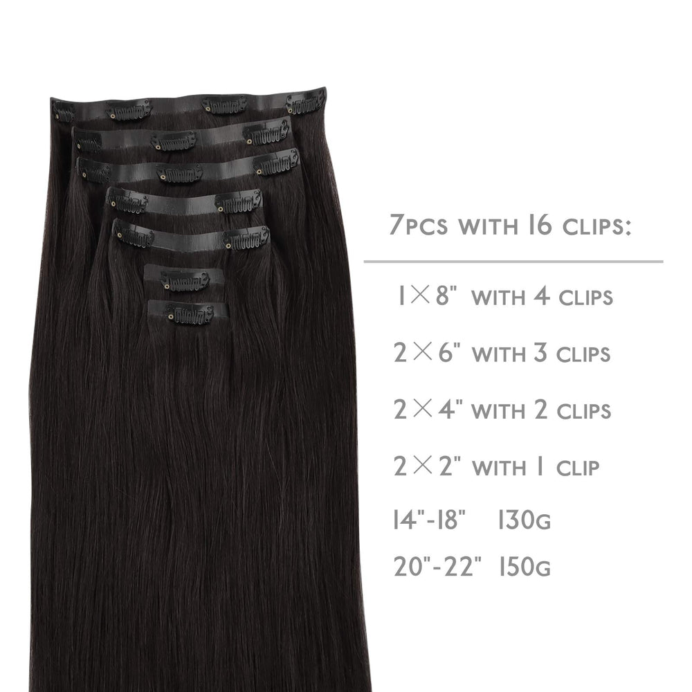 Wennalife back view of flat silicone-base hair wefts for comfortable wear