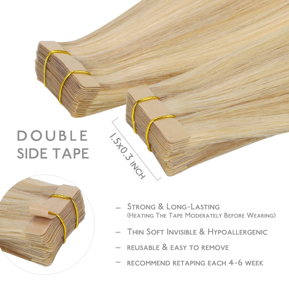 Wennalife light ash-golden undertone extensions for dimensional color