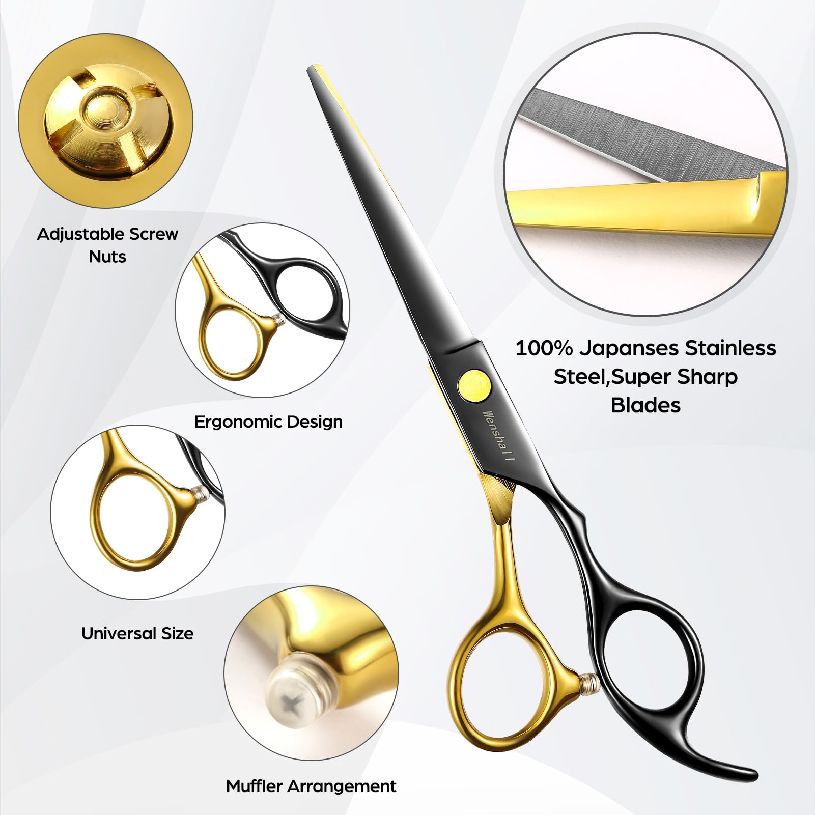 Wenshall hair clip demonstrates secure grip while trimming precise sections.