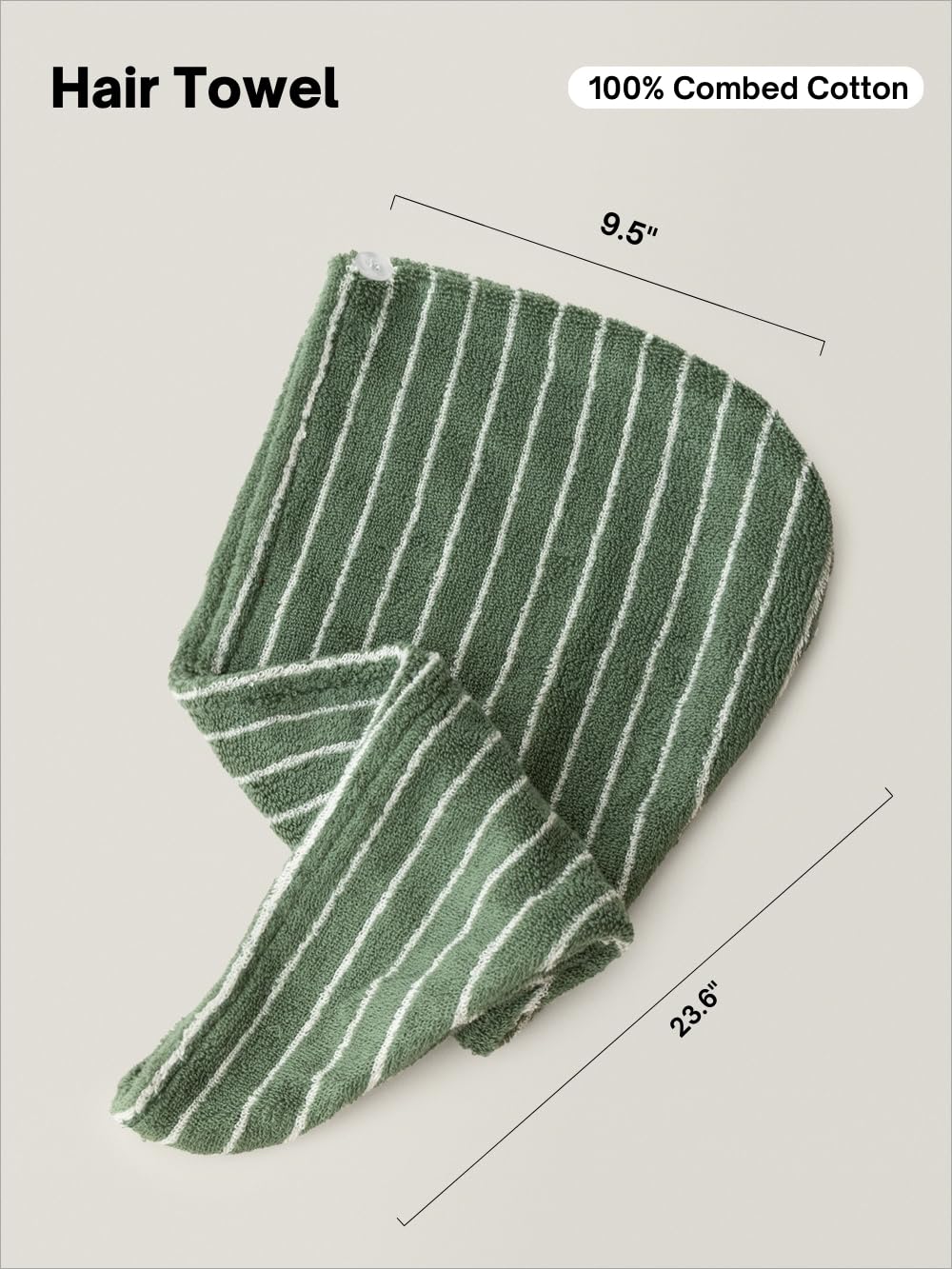 WENSHUO 100-percent combed cotton towel emphasizes softness and durability for daily use.