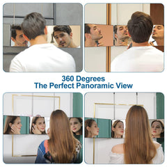 Wentoma crystal-clear HD glass delivers sharp reflections for accurate makeup and shaving.