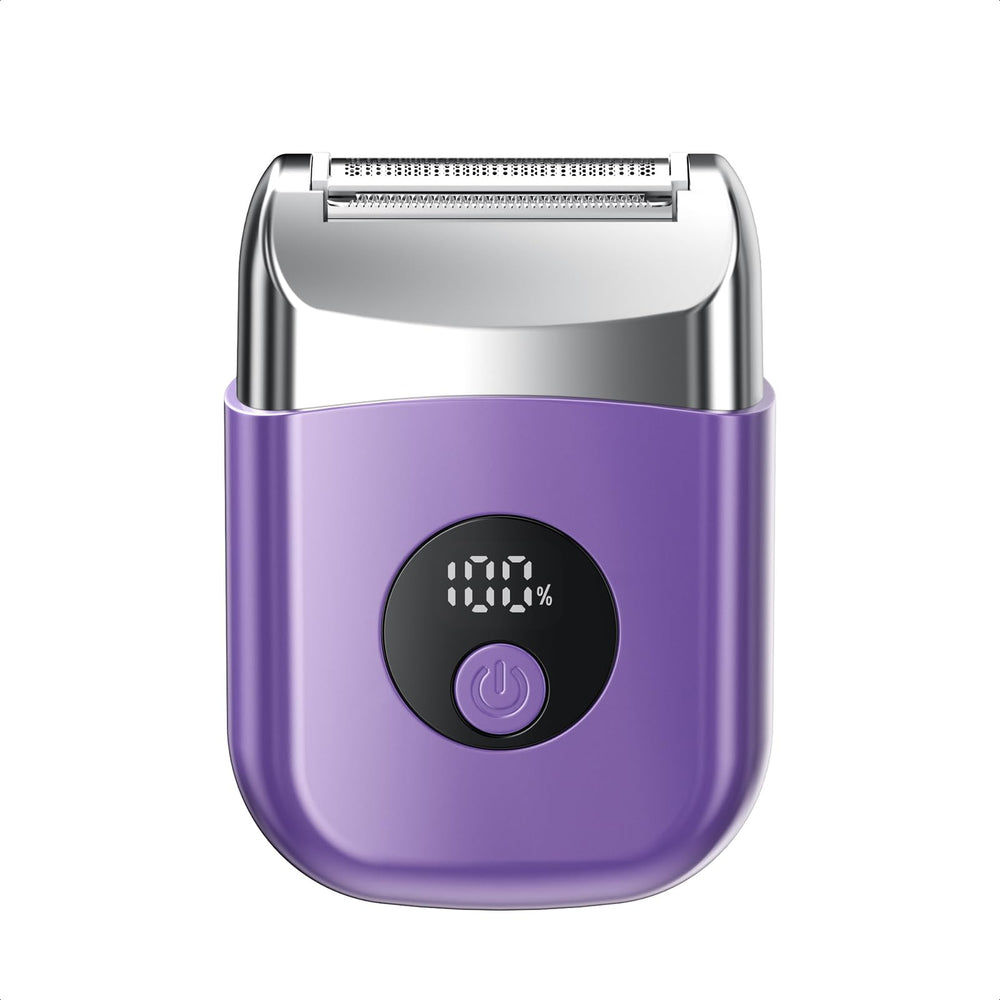 WEQOEE shaver ready for wet or dry use with comfortable grip