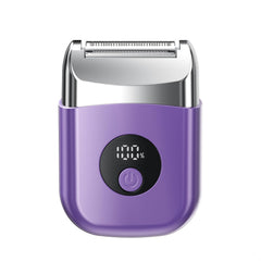 WEQOEE shaver ready for wet or dry use with comfortable grip