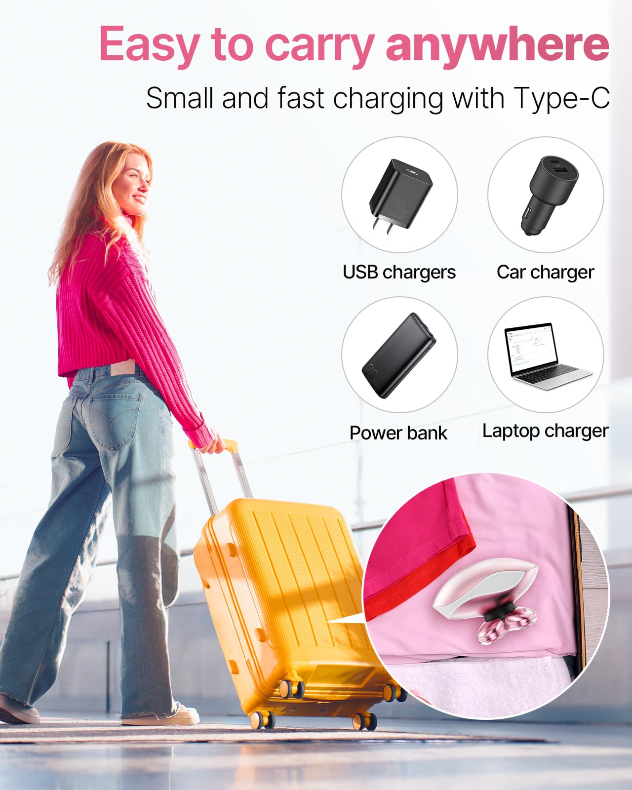 WEQOEE lightweight 154g design ideal for on-the-go grooming