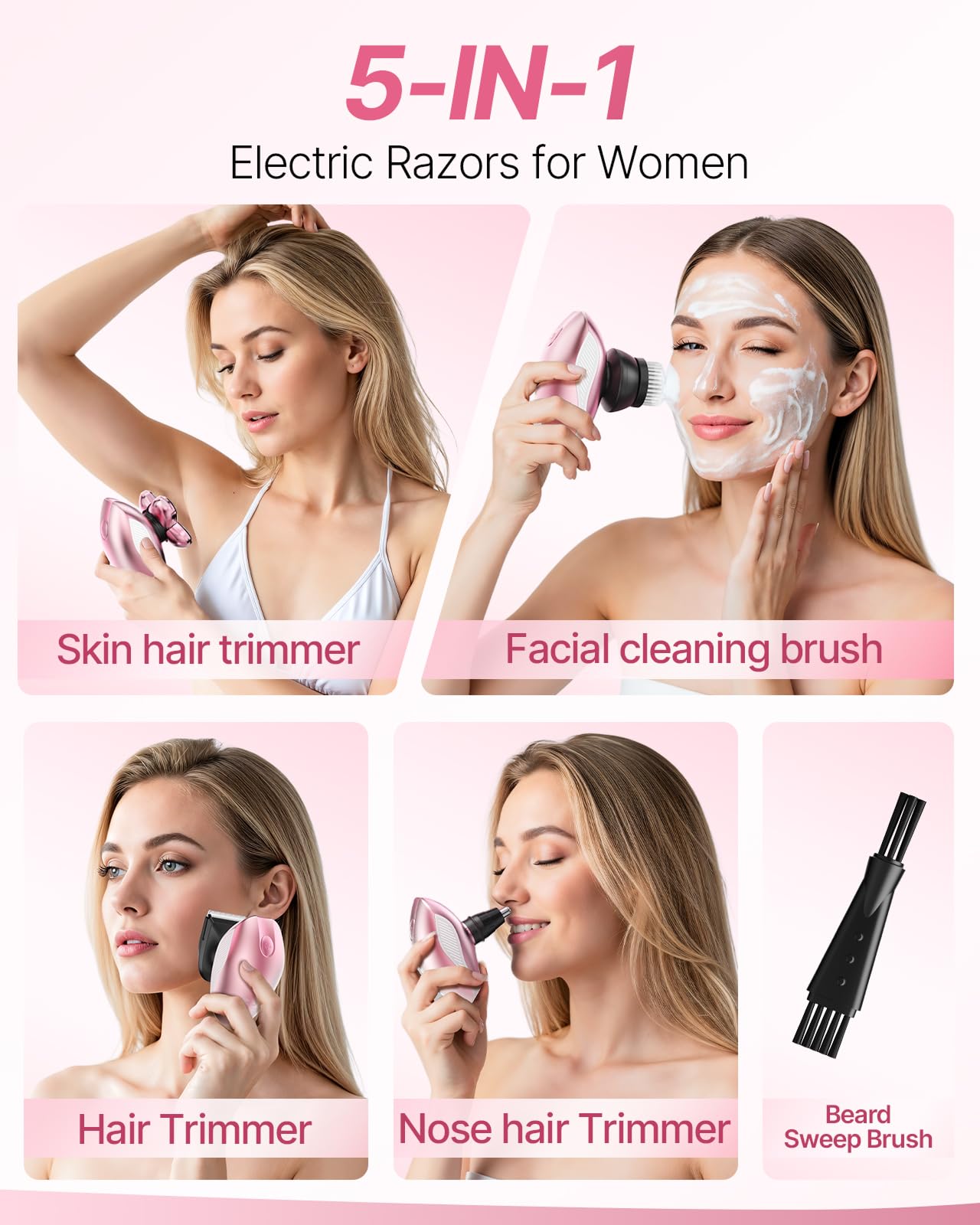 WEQOEE waterproof shaver for wet and dry use