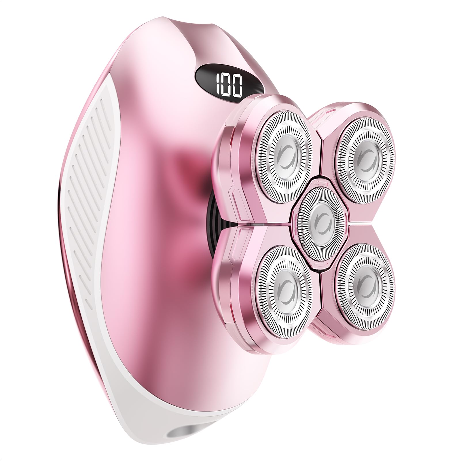 WEQOEE women's electric razor with five-in-one floating head for smooth body shaving