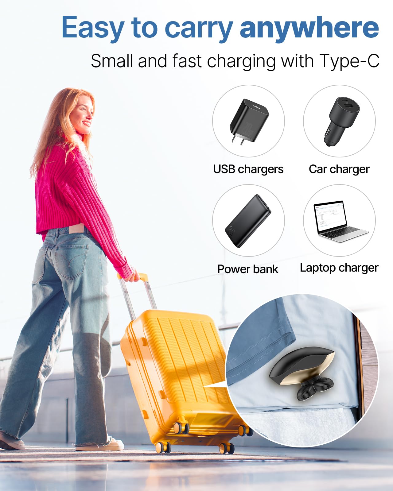WEQOEE razor offers about 90 minutes of use after a 1.5-hour charge.