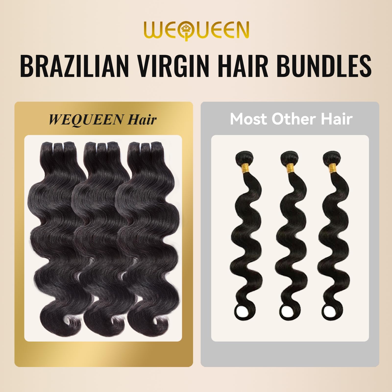 WEQUEEN bundles body wave full-head look ready for day-to-night styling