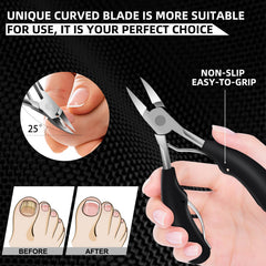 Werlla heavy-duty toenail clippers for seniors provide thick-nail trimming with smooth action.