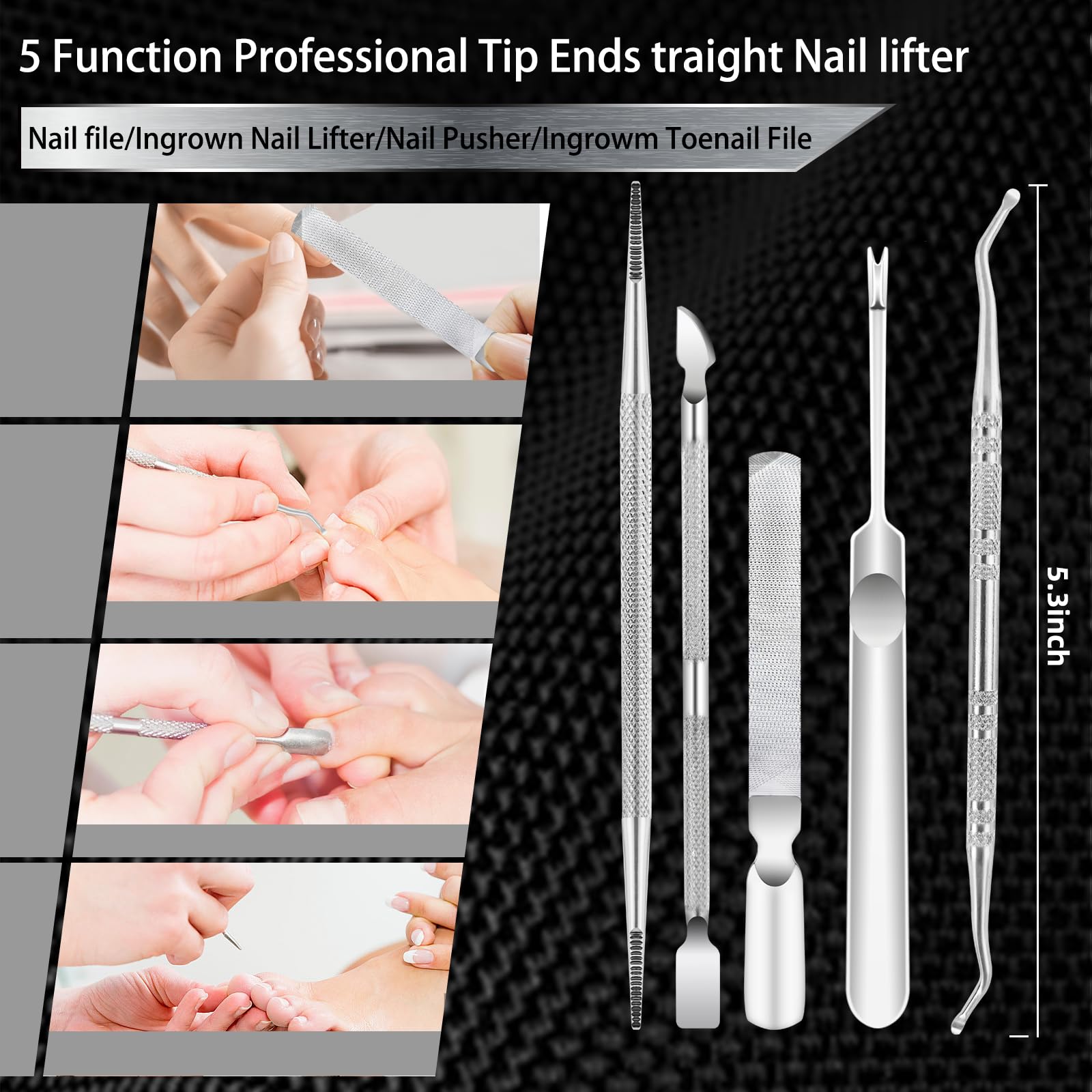 Werlla ingrown-nail files and tools set offers precise shaping and safe pedicures.