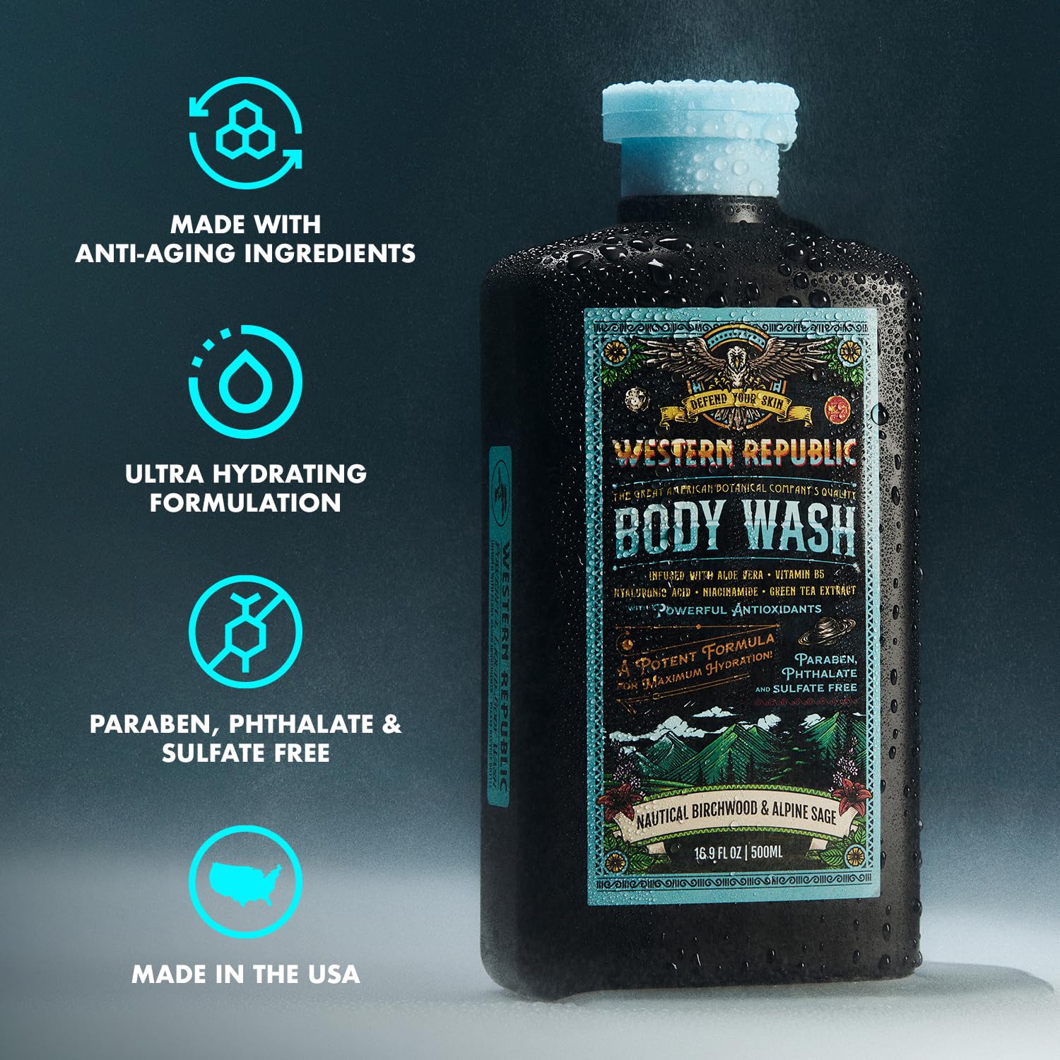 Western Republic packaging displays the two-scent 2-pack design.