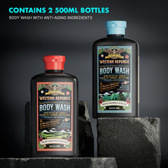 Western Republic nautical birchwood scent bottle highlights bold masculine fragrance.