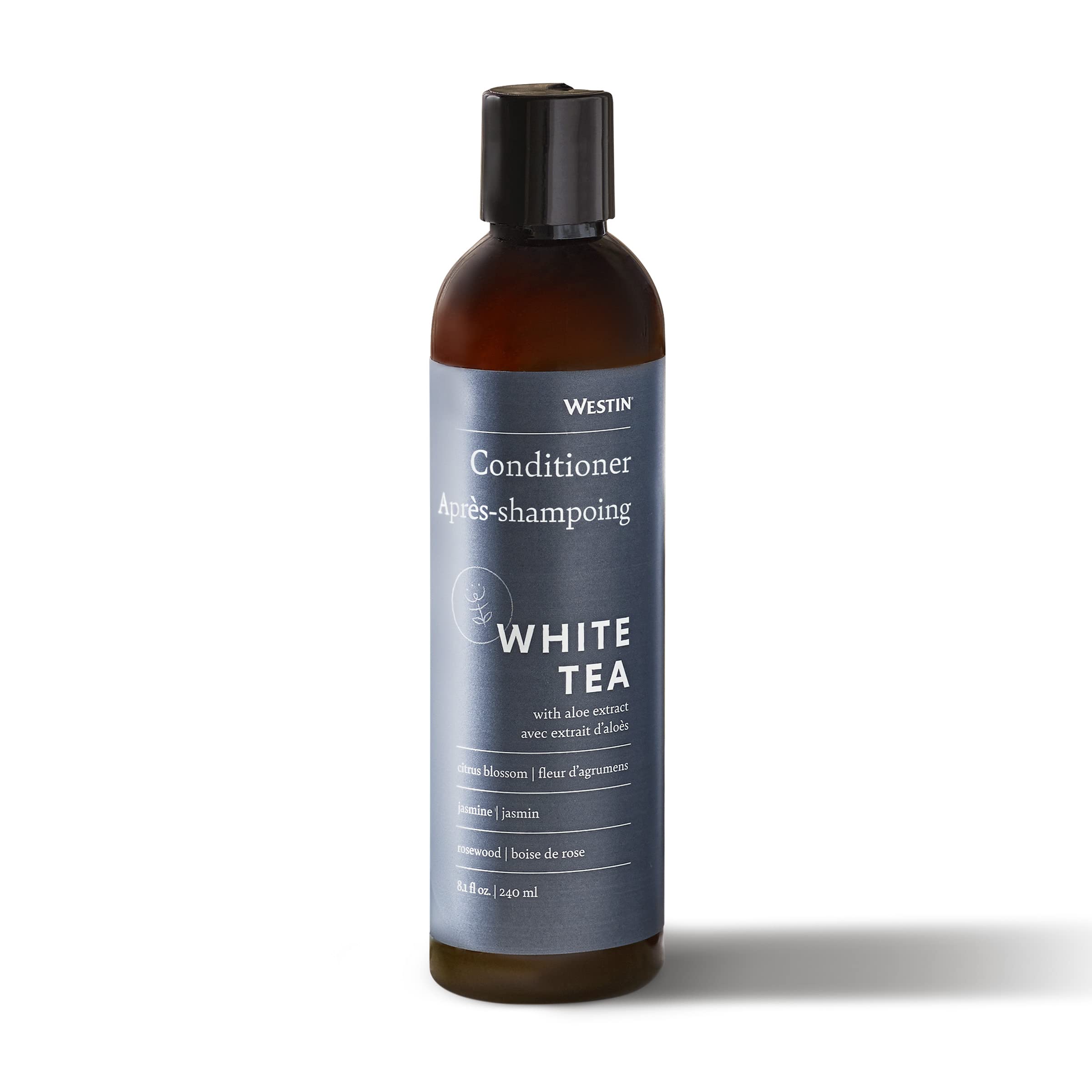 Westin White Tea Aloe Conditioner bottle showcases lightweight repair for all hair types.