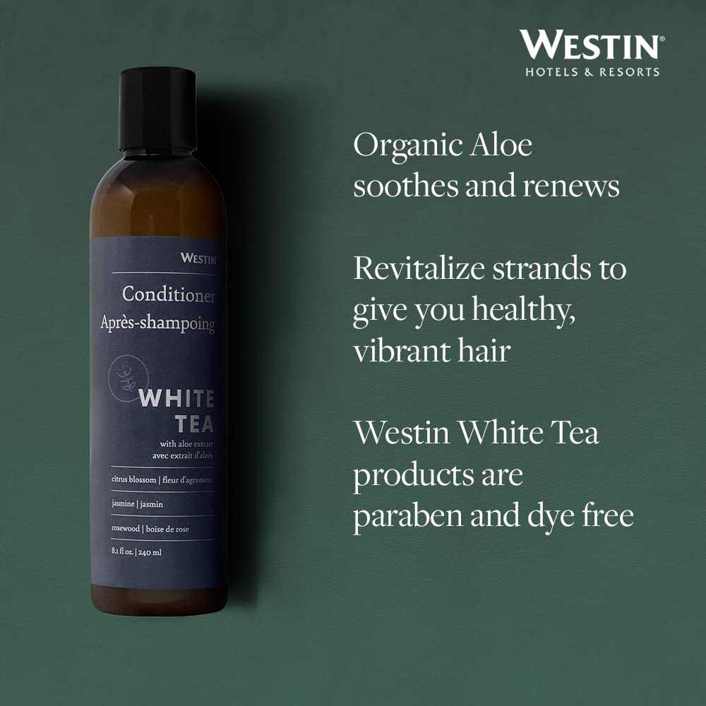 Westin conditioner applied to damp hair for smoothness and moisture.