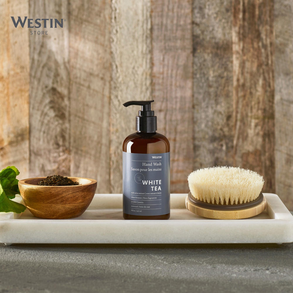 Westin White Tea Hand Soap foam forms gentle lather for daily cleansing