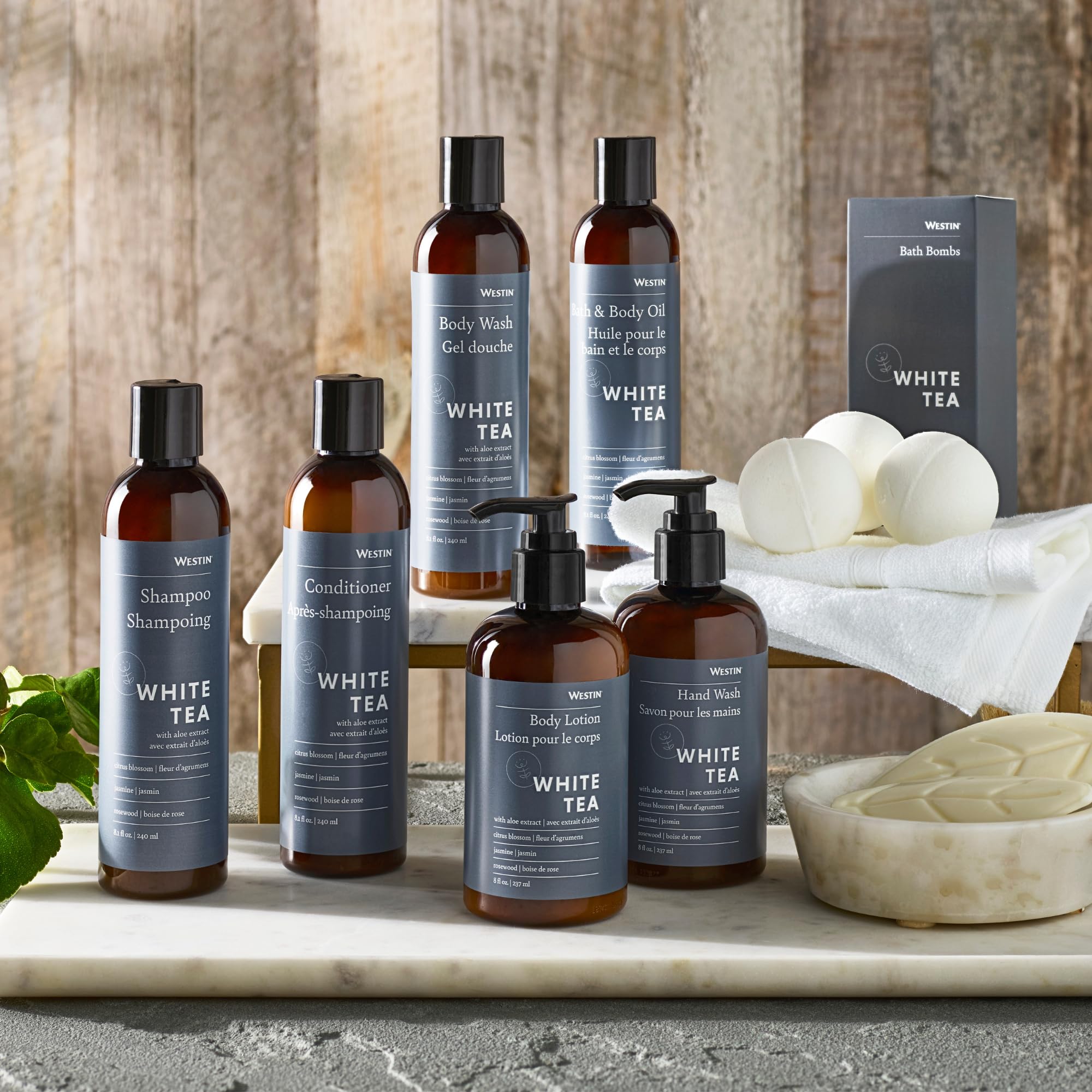 Westin White Tea Hand Soap fragrance note highlights clean uplifting scent