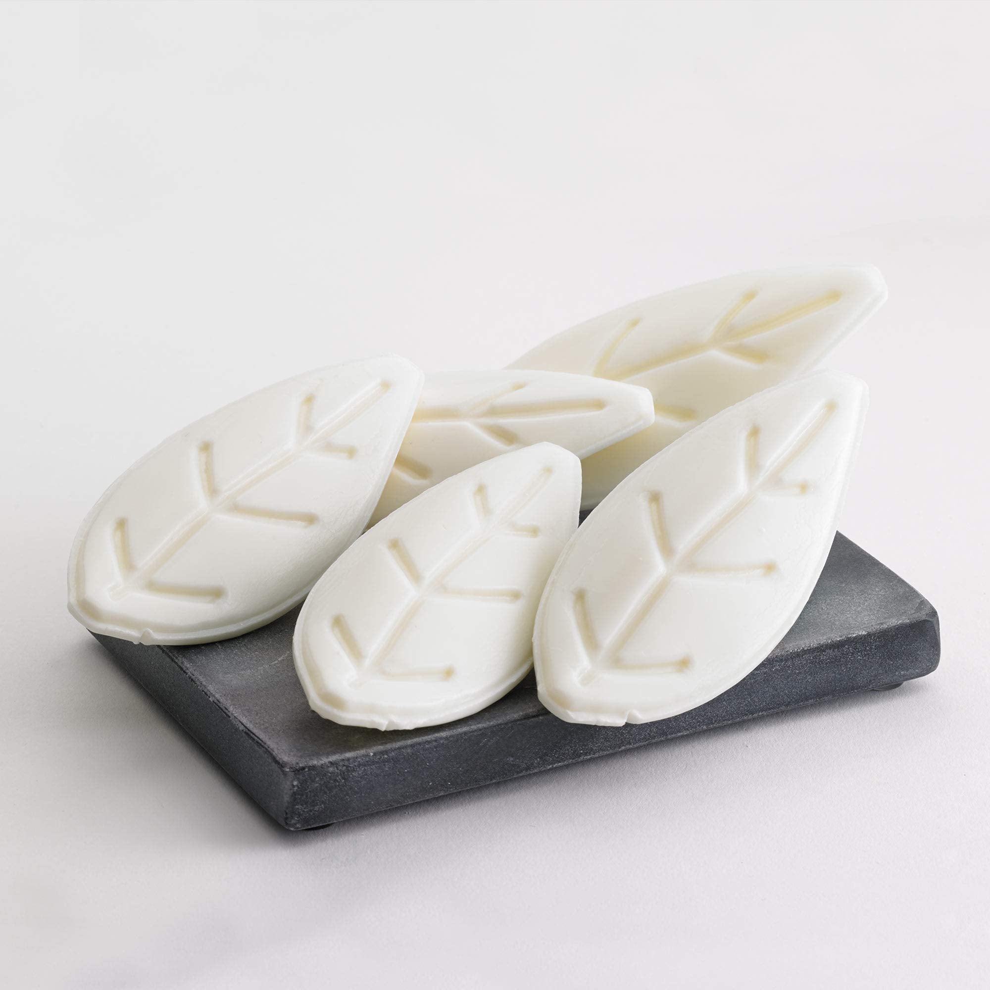 Westin White Tea Leaf Soap leaf-design closeup for spa-like bathroom ambiance