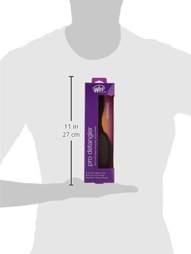 Wet Brush Pro Detangler detangles conditioner-treated hair for easy styling.