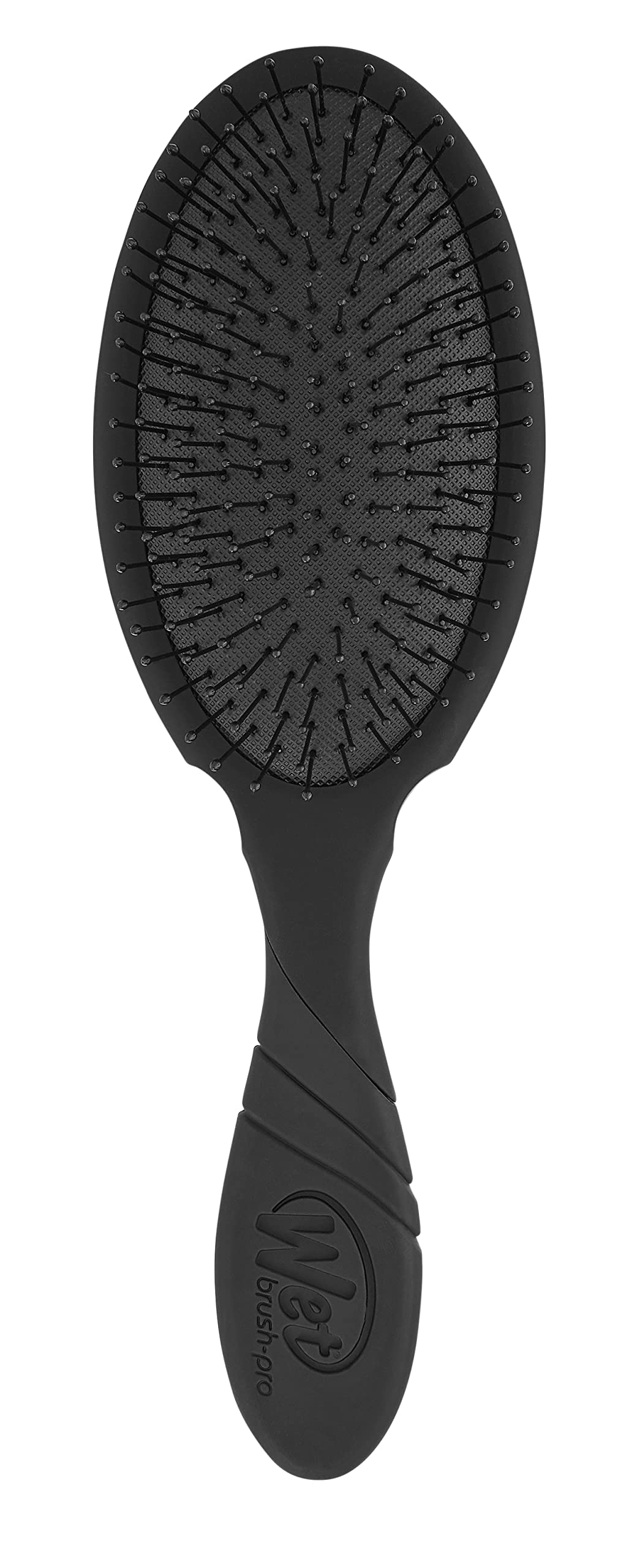 Wet Brush Brush Pro Detangler black full view for quick detangling.