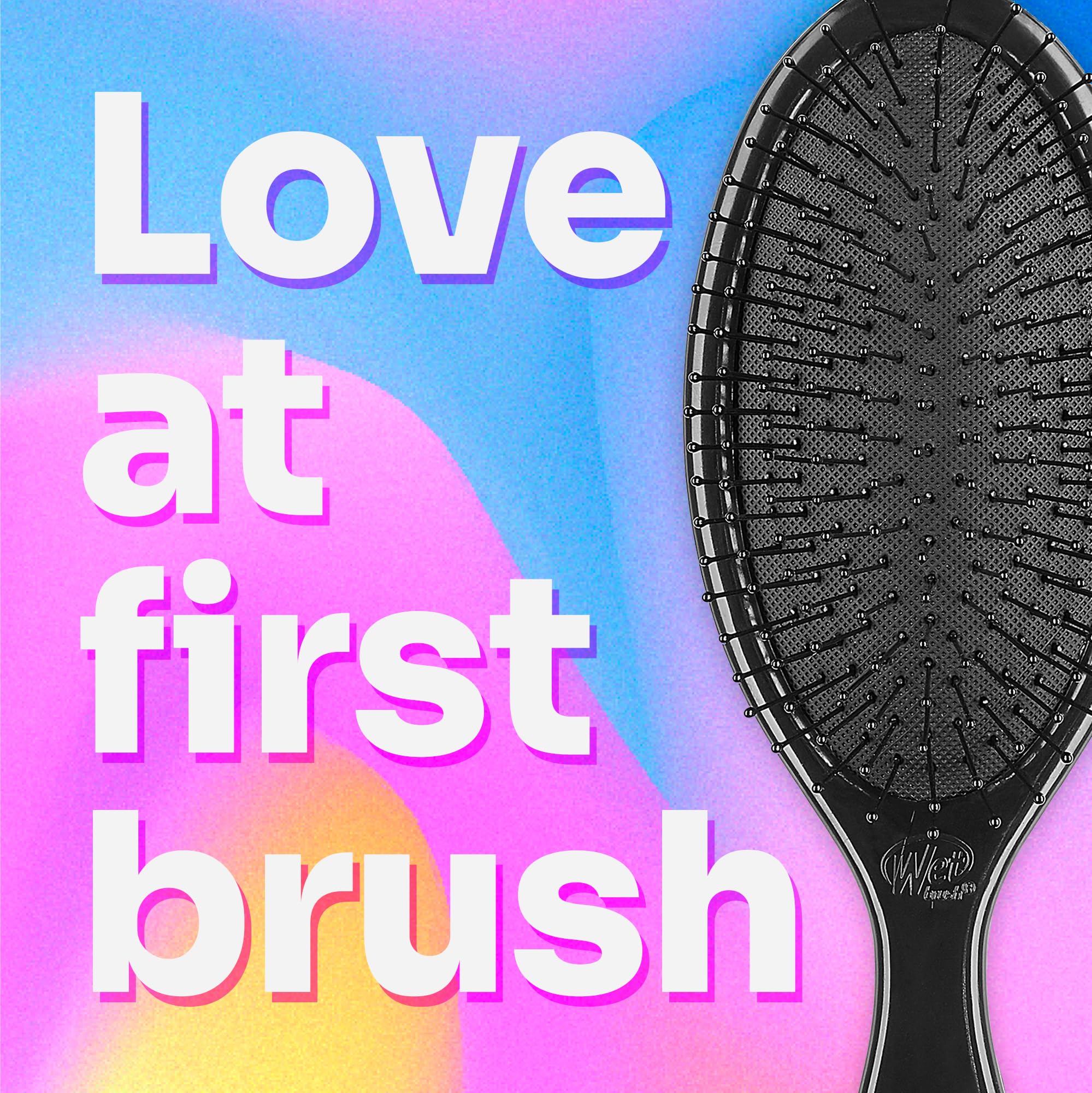 Wet Brush detangling on wet hair scenario, showcasing painless experience