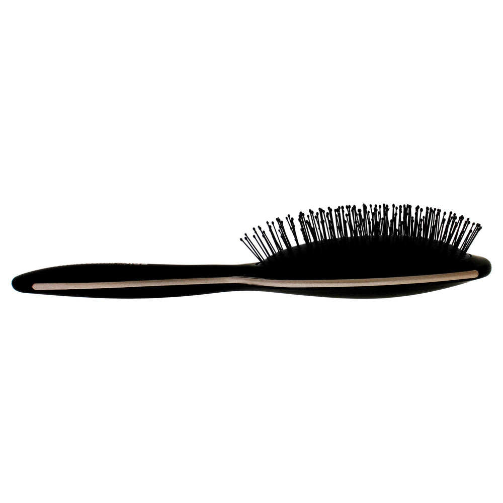 Wet Brush Epic Professional Detangler bristles closeup highlights IntelliFlex softness for gentle detangling.