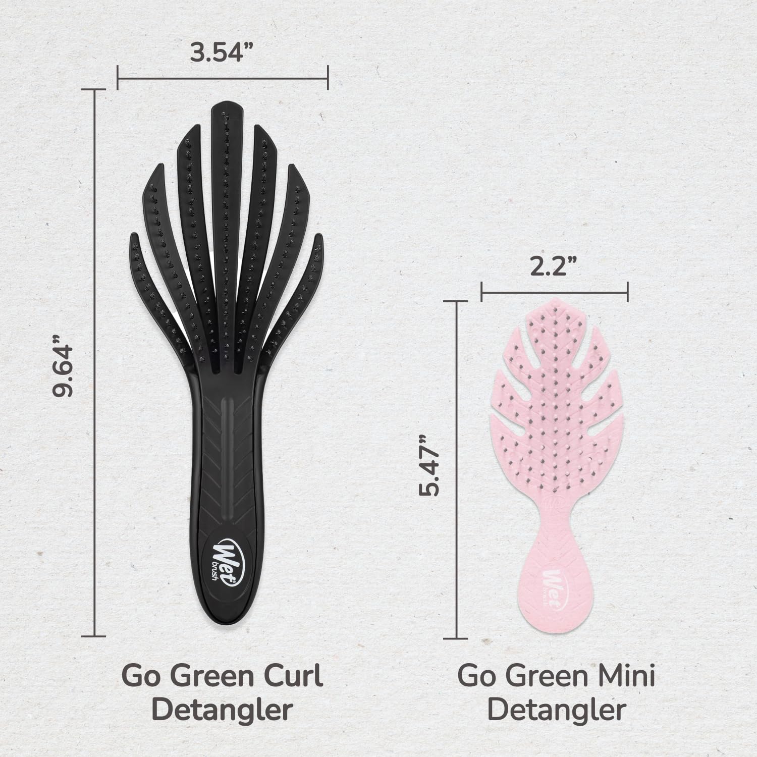 Wet Brush Go Green curly hair friendly design