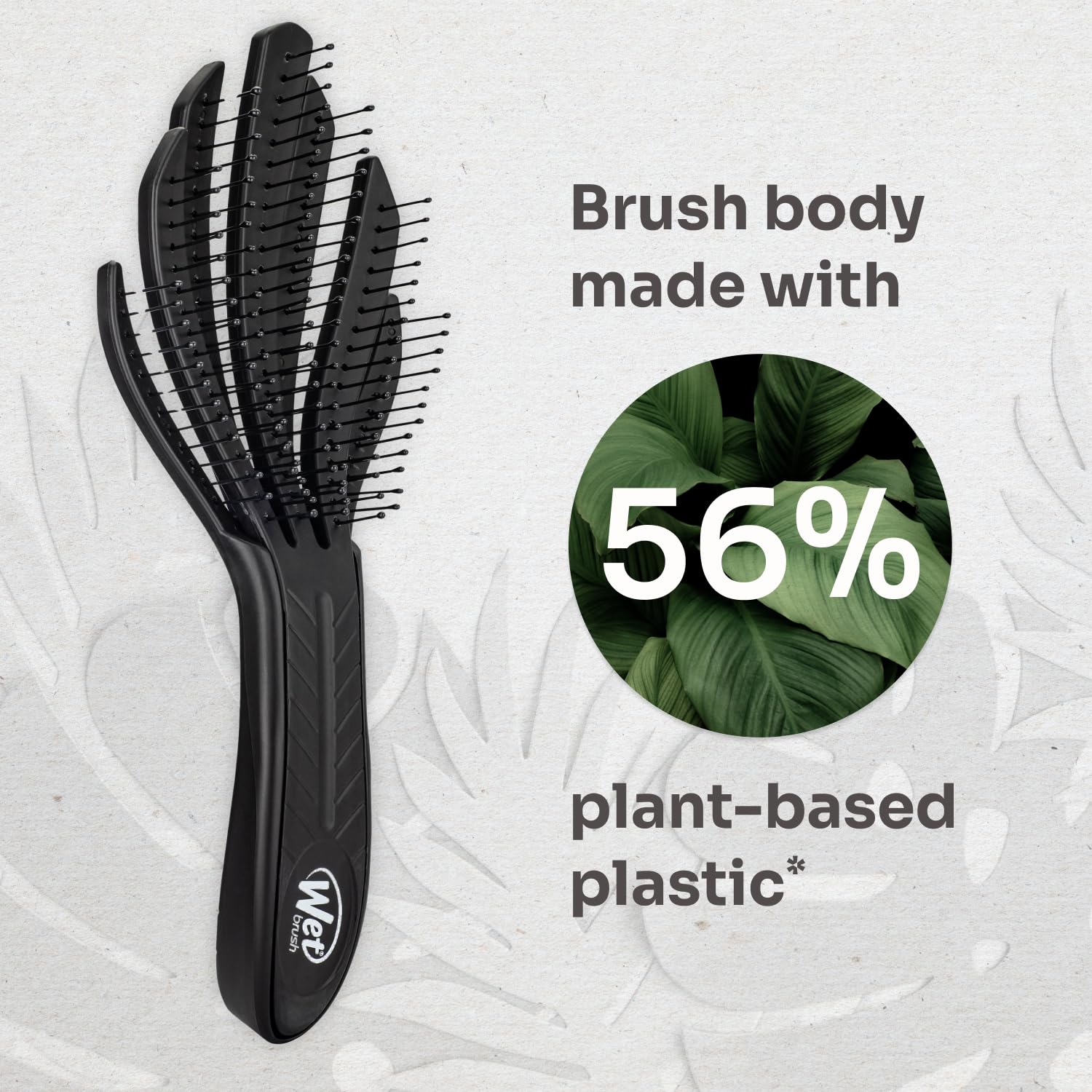 Wet Brush Go Green eco-plastic brush body detail