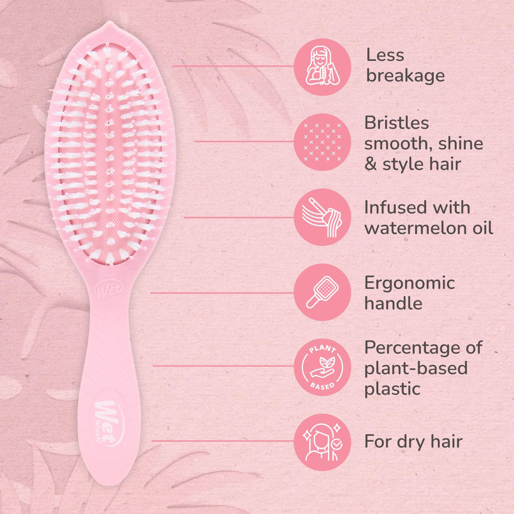Wet Brush Go Green Watermelon Oil dispensing for easy application