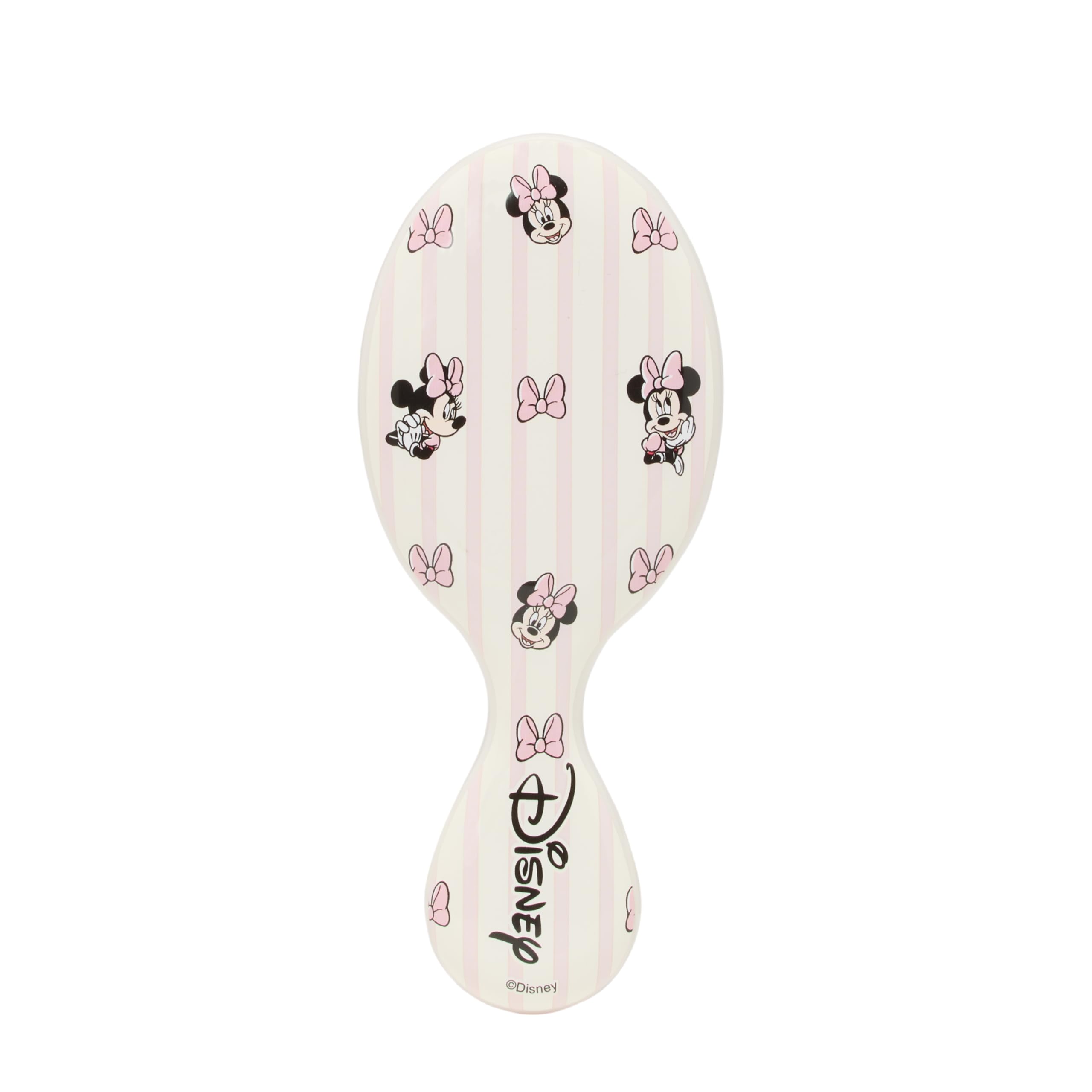 Wet Brush Minnie Mouse travel brush with pink Minnie design for quick detangling.