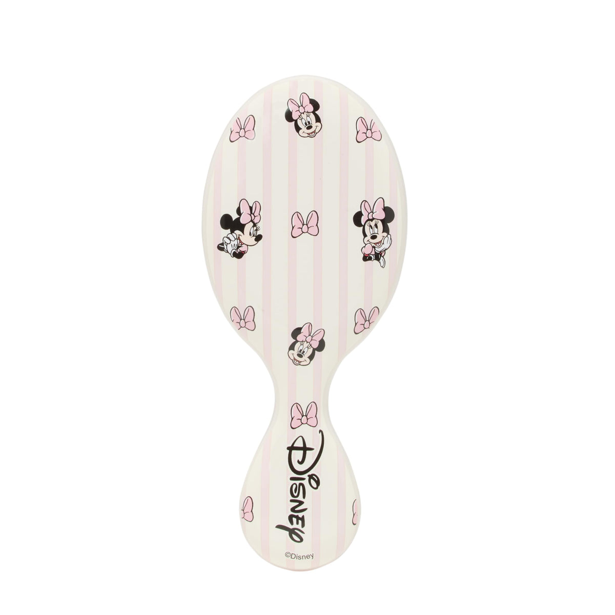 Wet Brush Minnie Mouse travel brush with pink Minnie design for quick detangling.