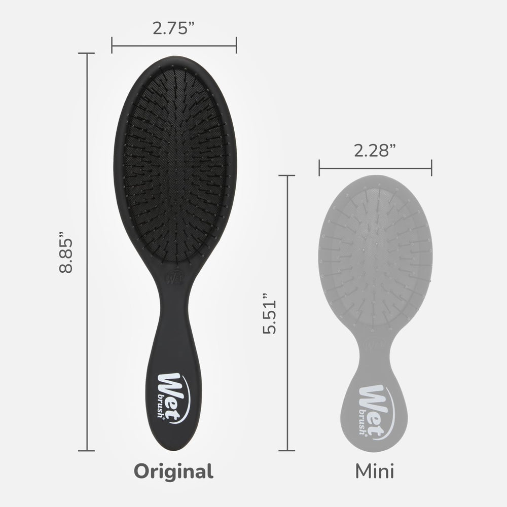 Wet Brush Original Detangler Black Frost in routine promising reduced tugging.
