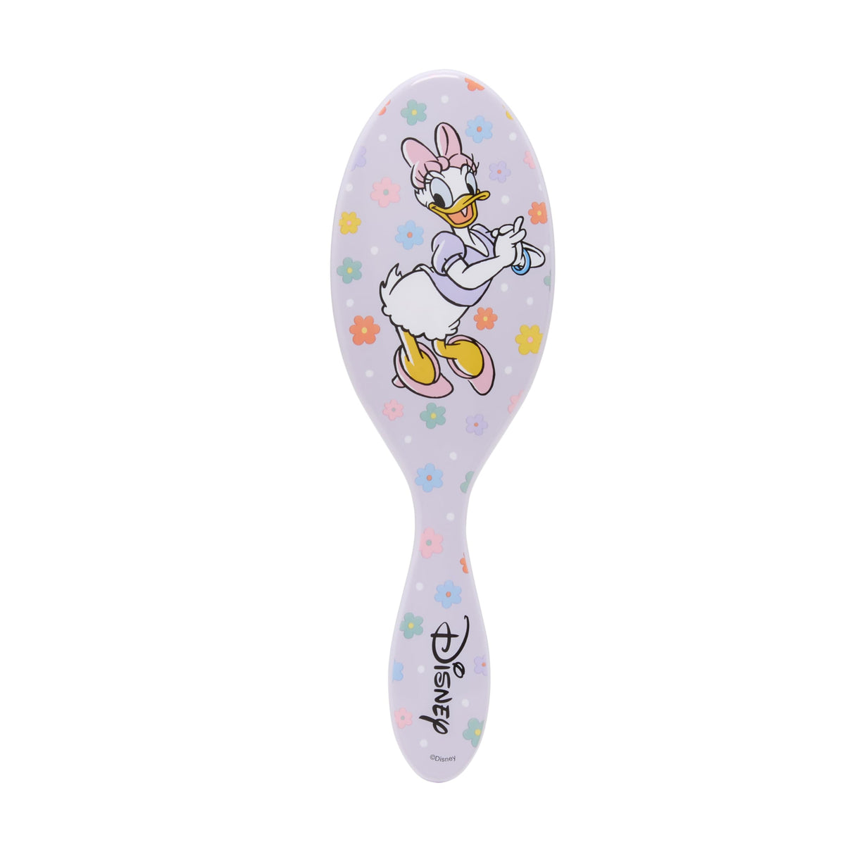 Wet Brush Original Detangler Daisy Duck close-up shows gentle detangling with IntelliFlex