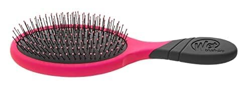 Wet Brush Pro Detangler Pink glossy finish enhances shine with each stroke