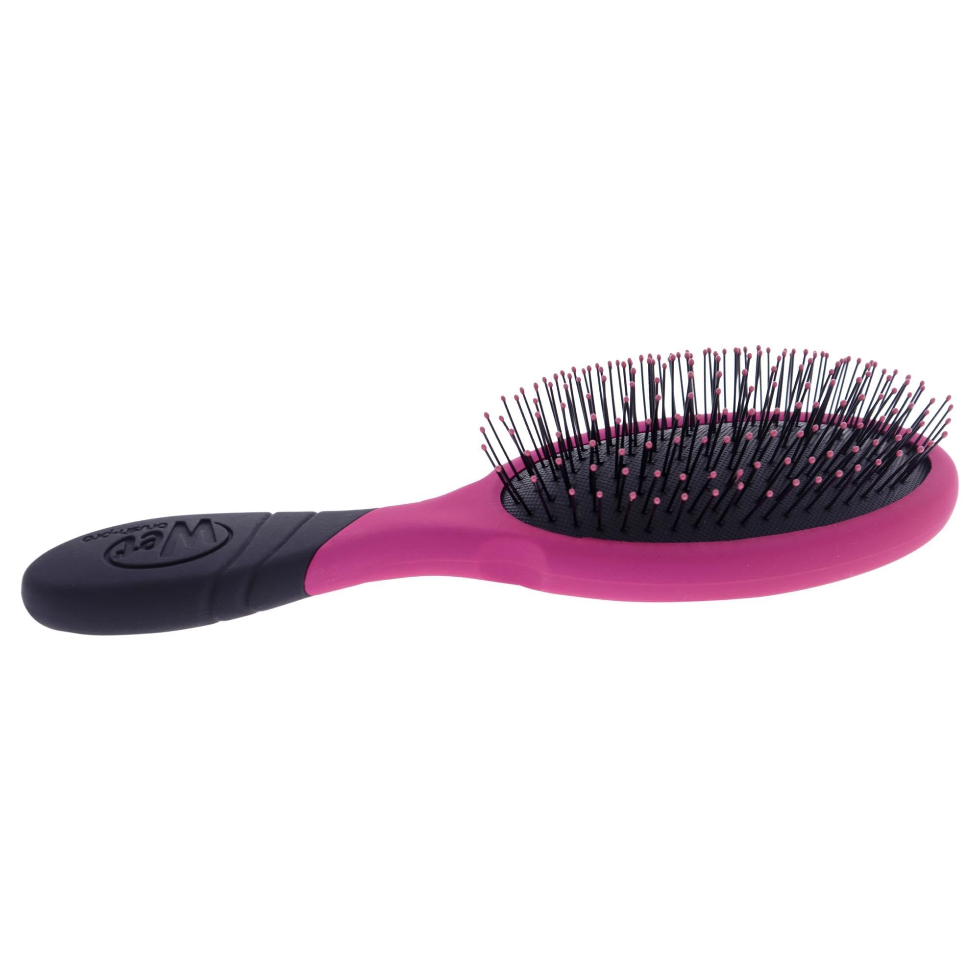 Wet Brush Pro Detangler Pink vented design speeds drying while detangling effortlessly