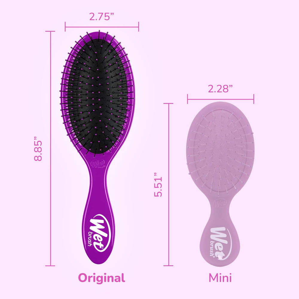 Wet Brush ideal for damp hair after shower for easy styling.