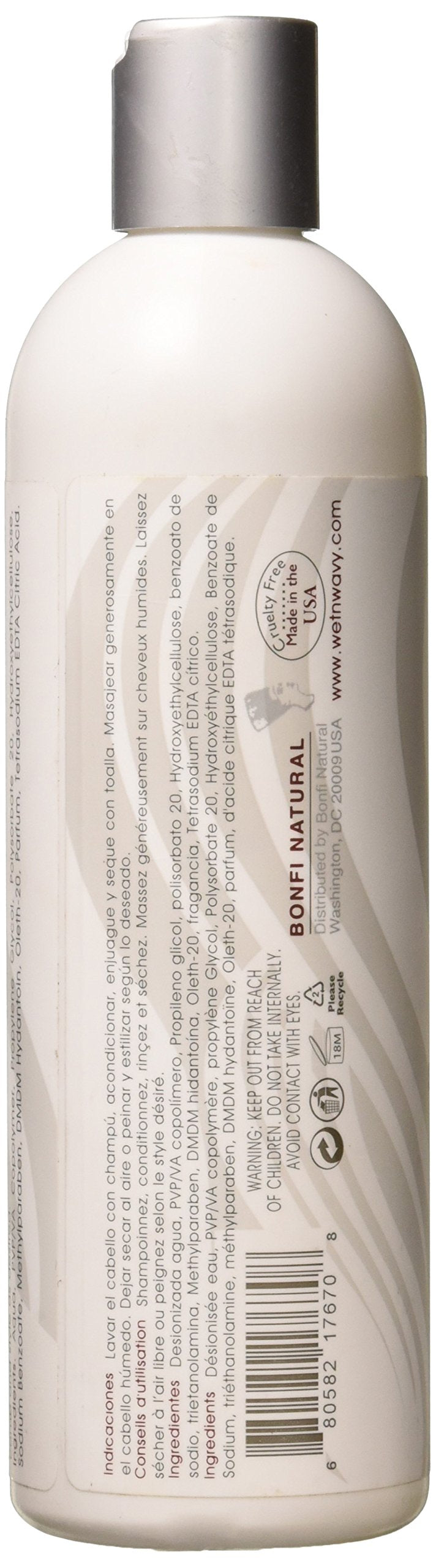 Wet-n-wavy wet gel hair definition on natural waves for shape.