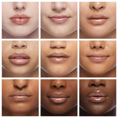Wet n Wild MegaSlicks gloss application on lips for shine.