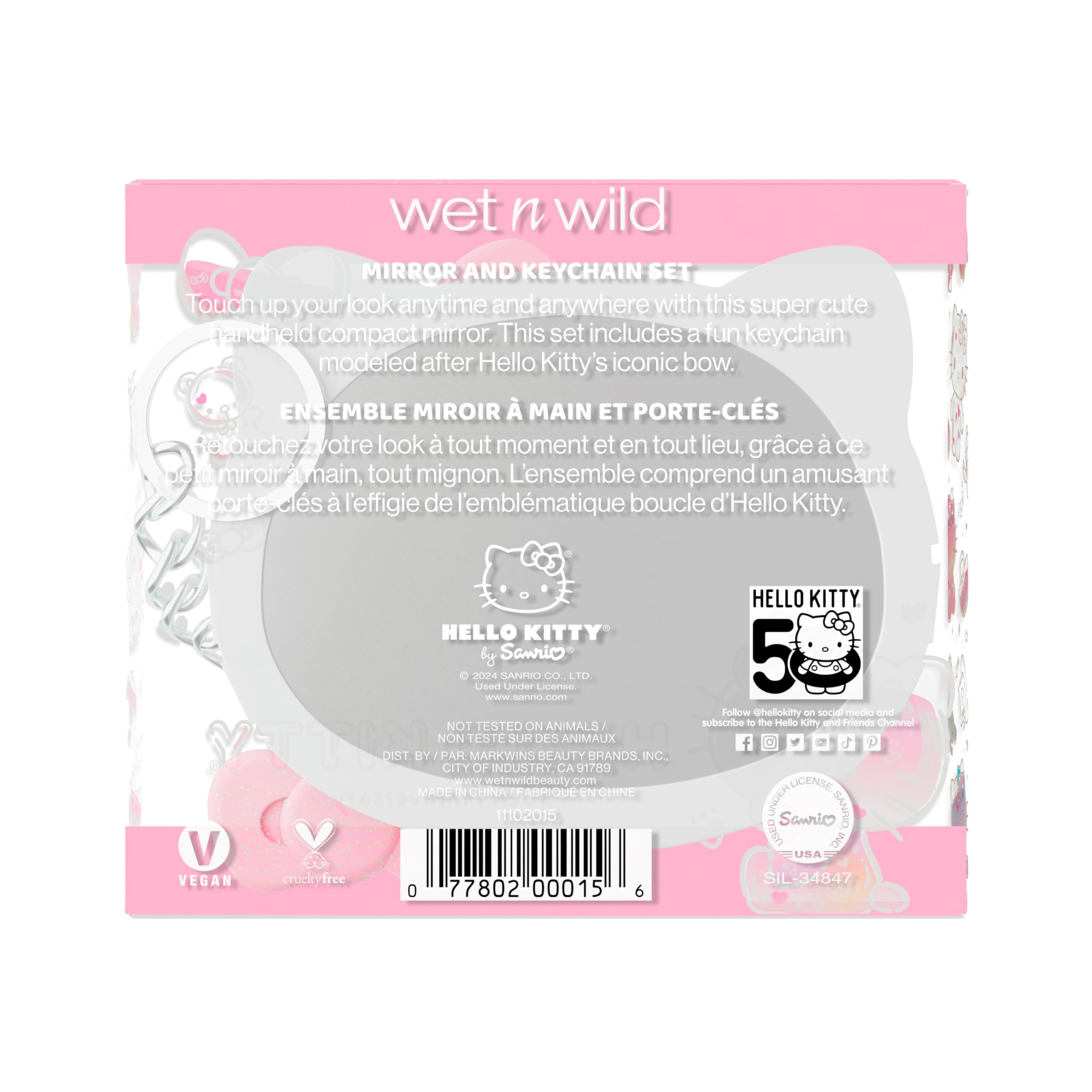 wet n wild mirror tucked in bag ready for on-the-go touch-ups