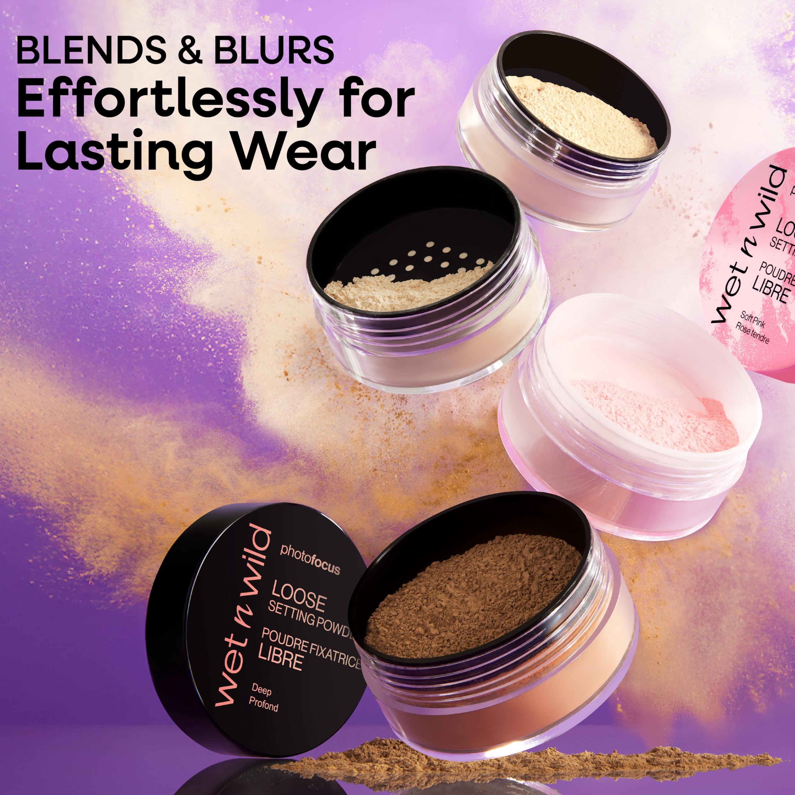 wet n wild powder applied with a brush on hand, shows even application benefit