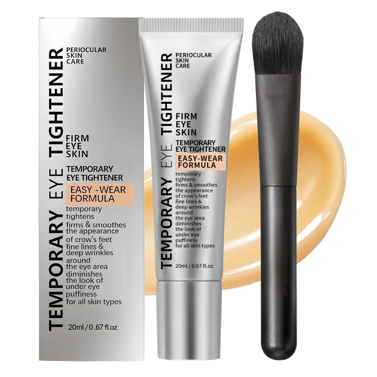 WEU Perfection Eye Tightener brush close-up shows instant lift