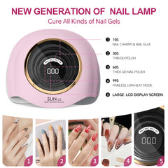 WEVILI 288W lamp top beads view showing 63 LEDs for even curing