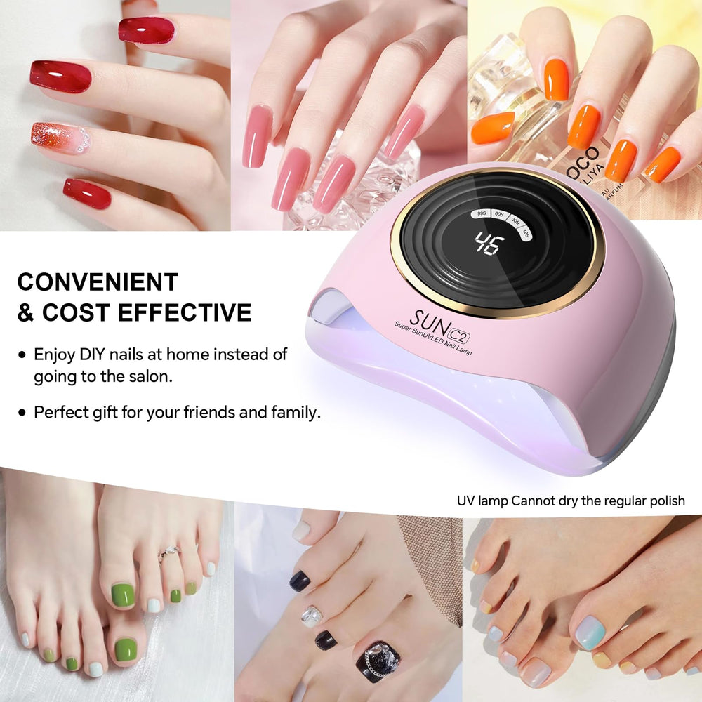 WEVILI pink nail lamp in a home-salon setup suitable for gifting or everyday use.