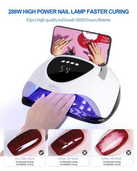 WEVILI nail lamp side handle design for easy portable at-home manicures