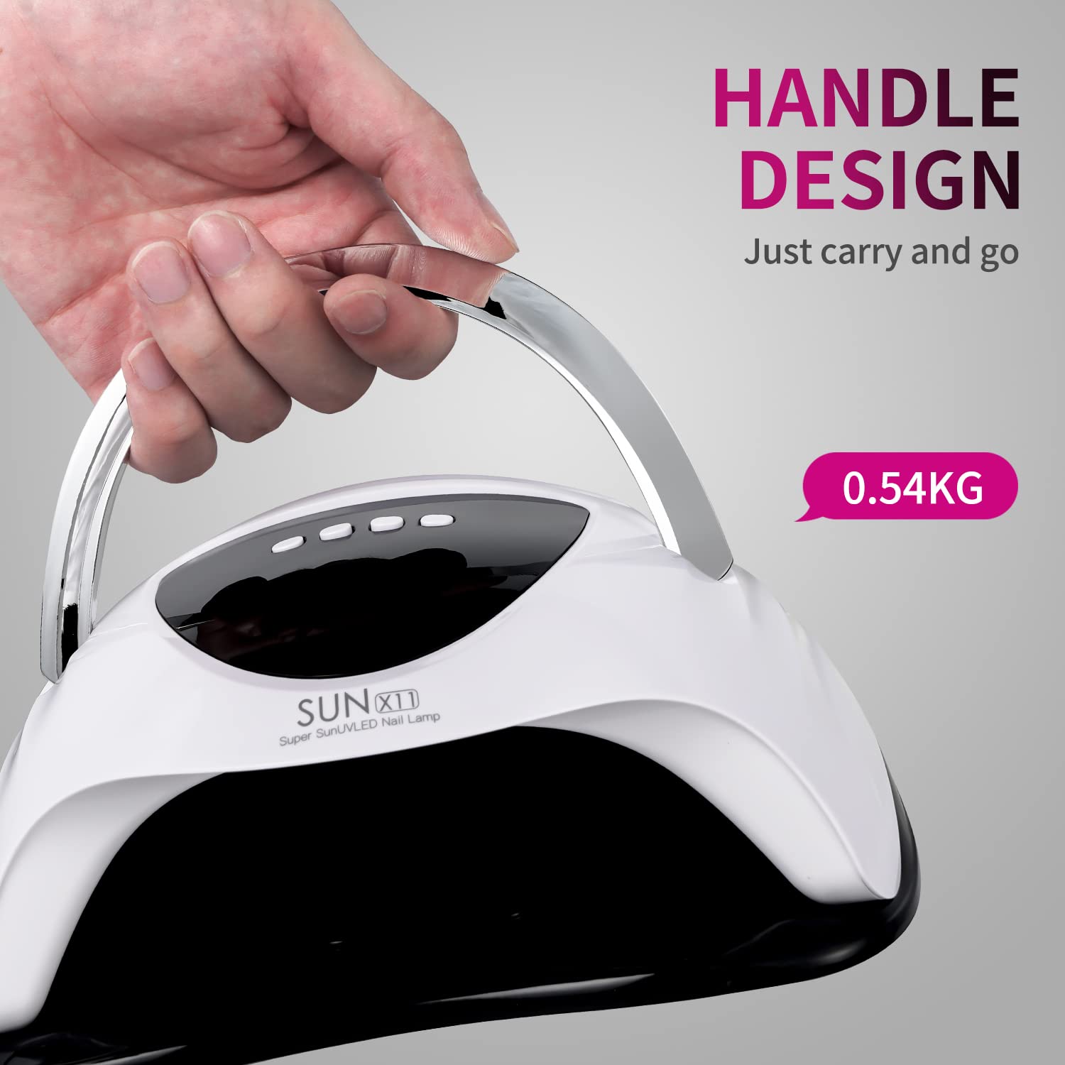 WEVILI safe light minimizes eye and skin exposure during use