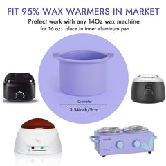 WeWax anti-scald arched edge design reduces burns during wax removal.