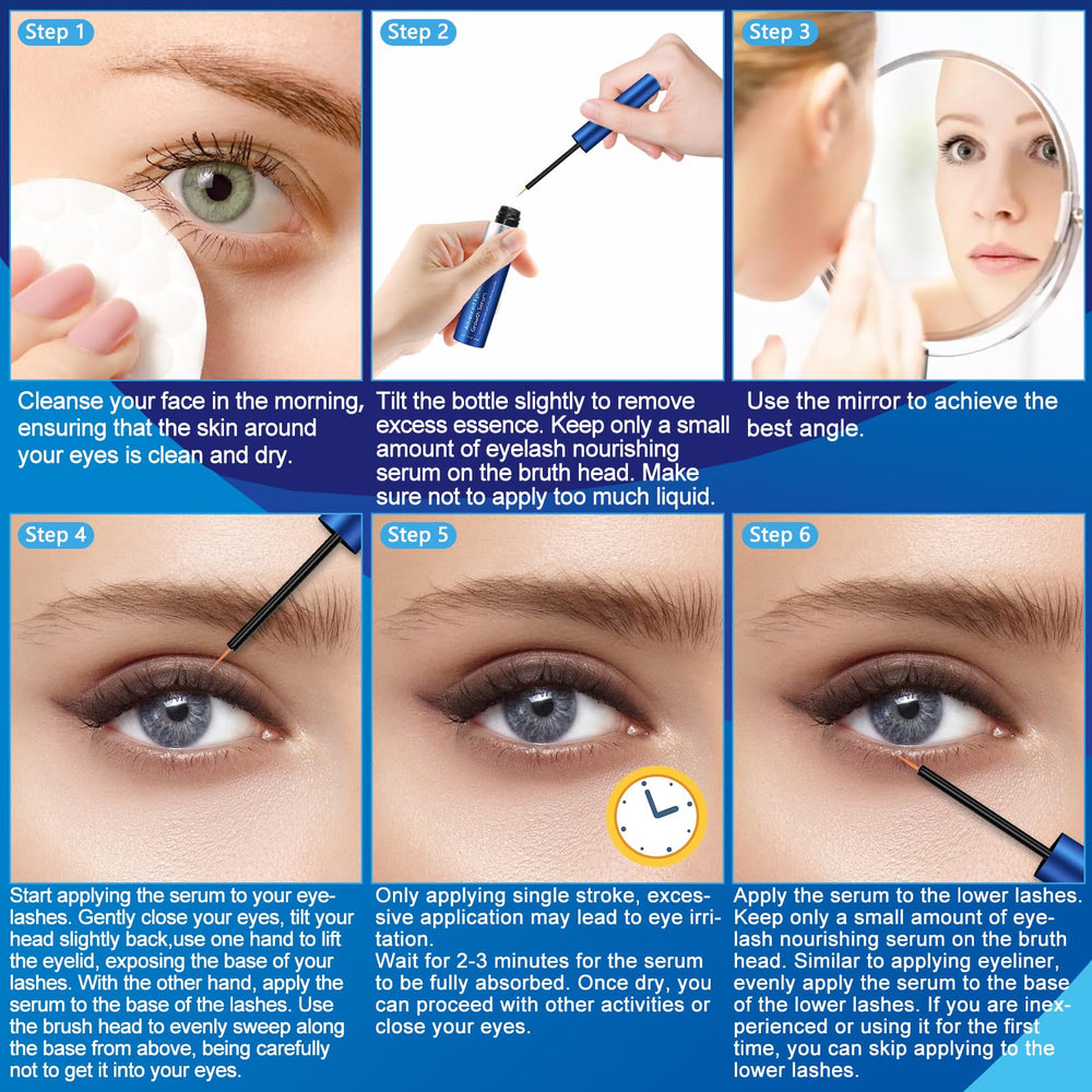 Wewell bottle with ginseng illustration – plant extracts support nourishing lash growth.