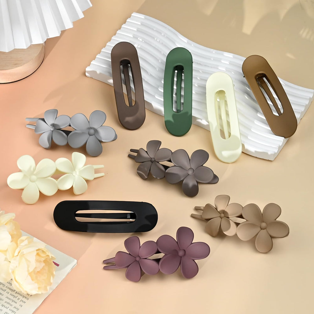 WEXFFU flat hair clip close-up reveals matte finish and non-slip grip.