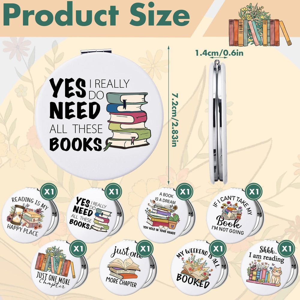 Weysat book-club-mirror-floral-design with elegant design for gifting