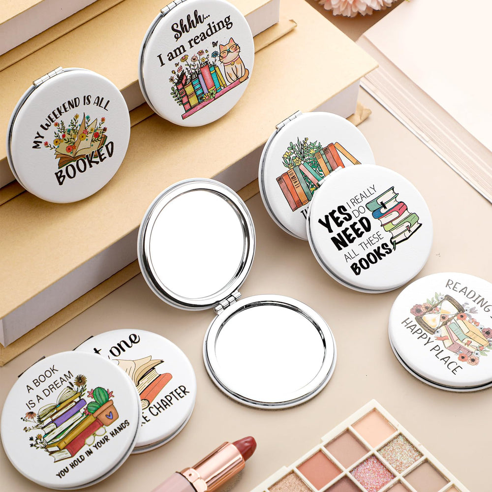 Weysat purse-friendly compact mirror fits bags for on-the-go touchups